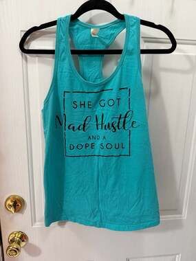 BELLA + CANVAS She Got Mad Hustle and a Dope Soul Racerback Tank Top